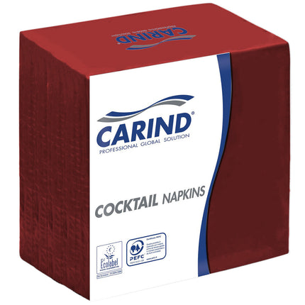 Carind Tovaglioli Cocktail: 100 Pezzi, 24X24Cm, 2 Veli, Colorati (Napkin)