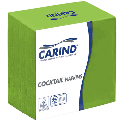 Carind Tovaglioli Cocktail: 100 Pezzi, 24X24Cm, 2 Veli, Colorati (Napkin)