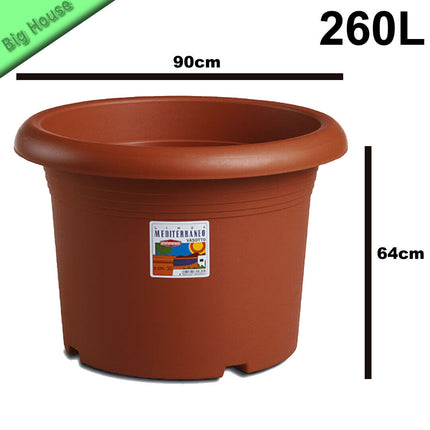 Vaso Rotondo Grand Per Fiori Da Giardino Esterni Mediterraneo Colore Terracotta