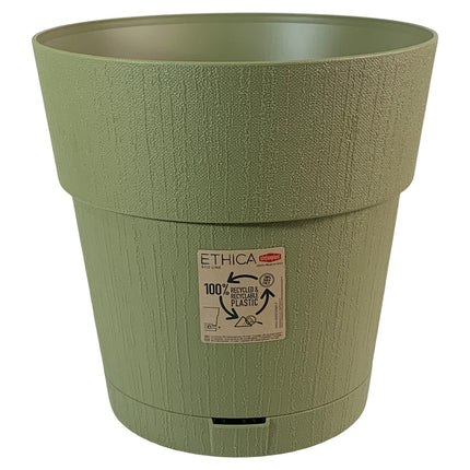 Stefanplast Vaso da Giardino Ethica Plastica Riciclata con Riserva D’acqua e Terriccio Stefanplast