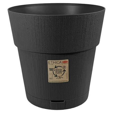Stefanplast Vaso da Giardino Ethica Plastica Riciclata con Riserva D’acqua e Terriccio Stefanplast