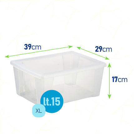 Visual Box Storage Trasparente Stefanplast Contenitore Scatola Multiuso Vestiti