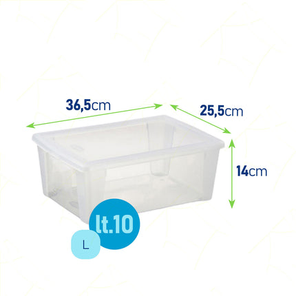 Visual Box Storage Trasparente Stefanplast Contenitore Scatola Multiuso Vestiti