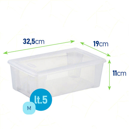 Visual Box Storage Trasparente Stefanplast Contenitore Scatola Multiuso Vestiti