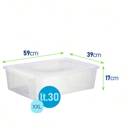 Visual Box Storage Trasparente Stefanplast Contenitore Scatola Multiuso Vestiti