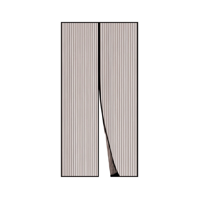 Euronovità Zanzariera Magnetica Per Porte Finestre Con Velcro Calamite Chiusura Automatica Marrone 240 × 140 cm Euronovità