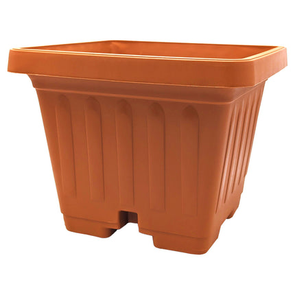 Vasi da Esterni Quadrati Grandi Fioriere da Giardino in Plastica con Sottovaso