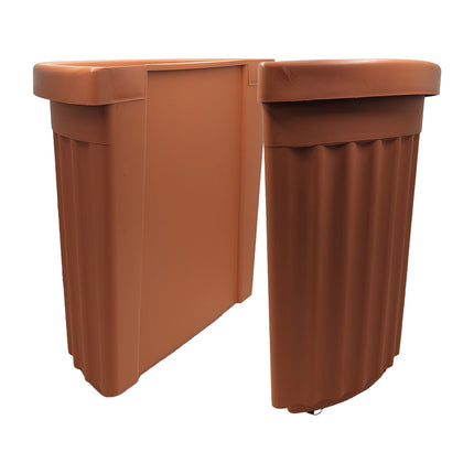 Bama Vaso Roma Tondo Con Sottovaso 35 Lt Resistente Per Esterni