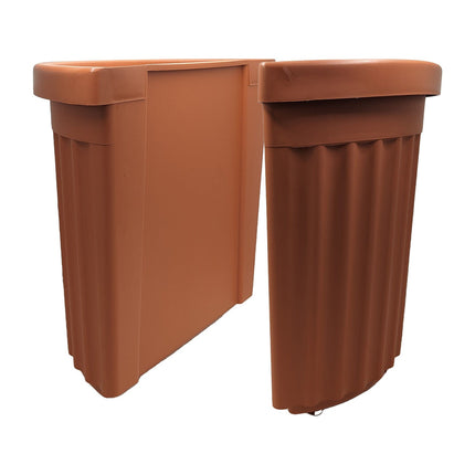 Bama Vaso Roma Tondo Con Sottovaso 35 Lt Resistente Per Esterni Bama