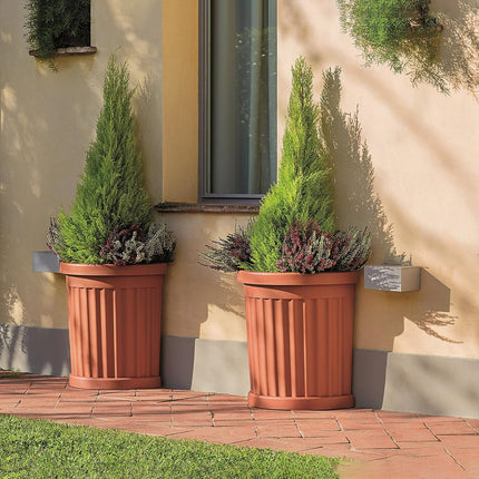 Bama Vaso Roma Tondo Con Sottovaso 35 Lt Resistente Per Esterni