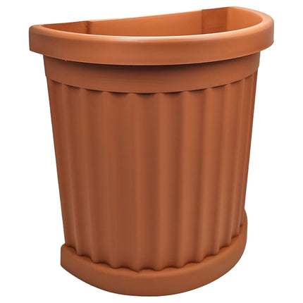 Bama Vaso Roma Tondo Con Sottovaso 35 Lt Resistente Per Esterni