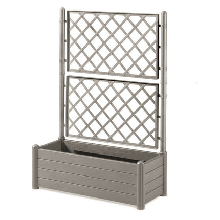 Stefanplast Fioriera Italia Rettangolare Con Spalliera – 100X43X142H Cm – Resistente E Decorativa Per Esterni