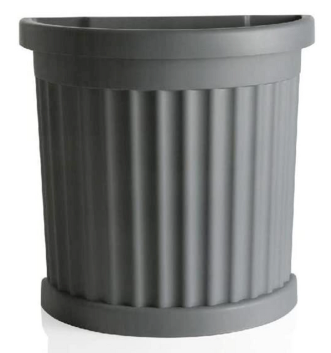 Bama Vaso Roma Tondo Con Sottovaso 35 Lt Resistente Per Esterni Bama