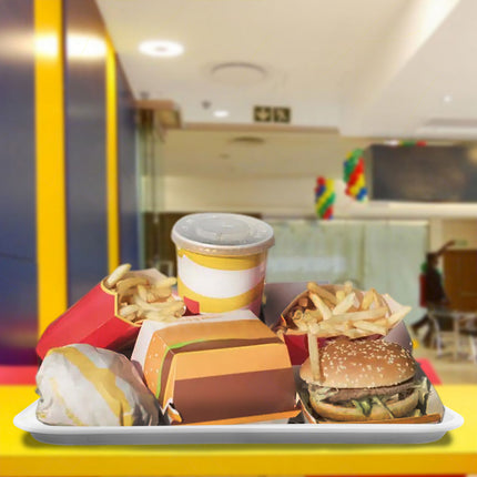 Sicignano Genus Dei Vassoio Fast Food Paninerie Pizzerie 41,5X30,5 Cm 370G Plastica Made In Italy