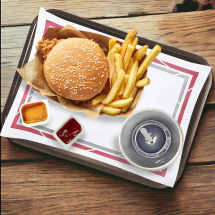 Sicignano Genus Dei Vassoio Fast Food Paninerie Pizzerie 41,5X30,5 Cm 370G Plastica Made In Italy