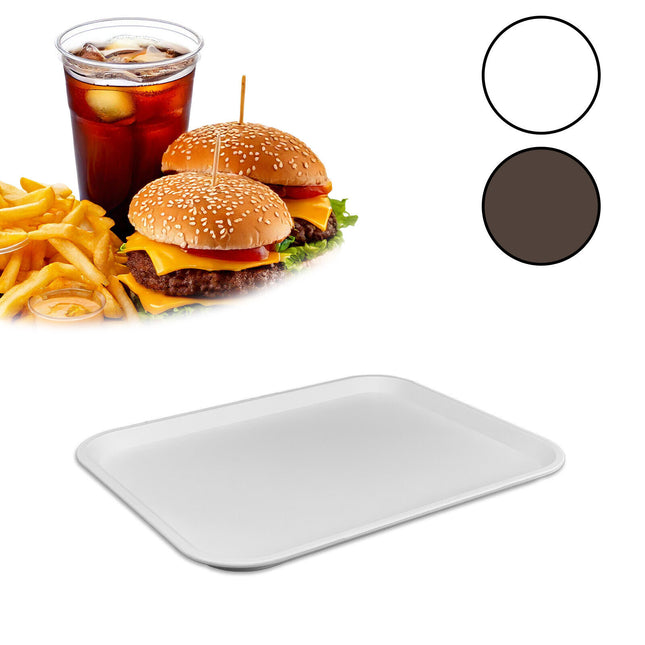 Sicignano Genus Dei Vassoio Fast Food Paninerie Pizzerie 41,5X30,5 Cm 370G Plastica Made In Italy