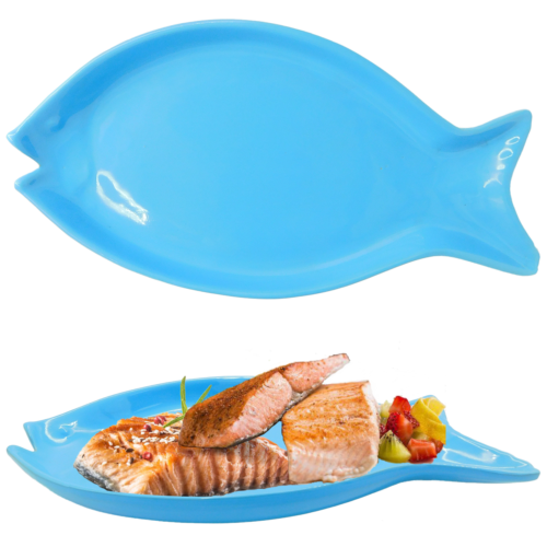 Benegiamo Vassoio Piatto Lungo Per Frutti Di Mare Fritto Frittura A Forma Di Pesce Grande