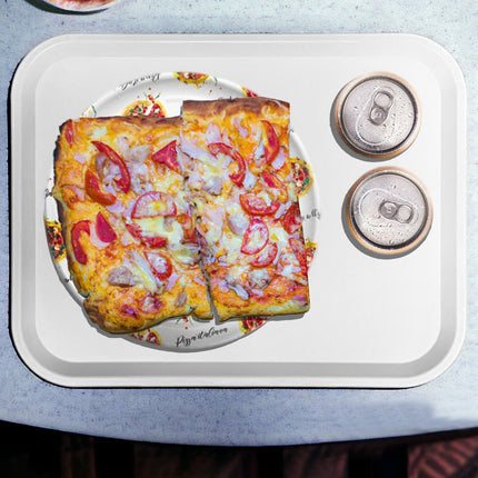 Vassoio Plastica per Ristorante Pizzeria Tavola Calda Fast Food 34,5×27 cm 180g