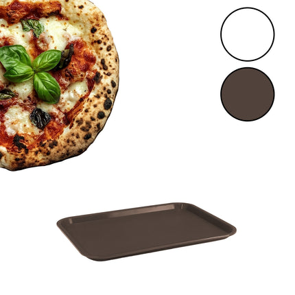 Vassoio Plastica per Ristorante Pizzeria Tavola Calda Fast Food 34,5×27 cm 180g