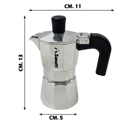 Caffettiera Mama con Scatola in Vari Misure per Diverse Tazze di Caffè