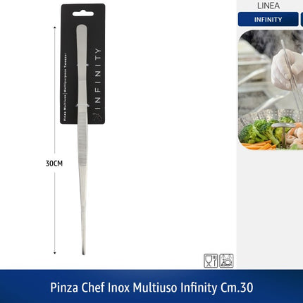 PINZA CHEF INOX MULTIUSO INFINITY CM.30 Zanetti