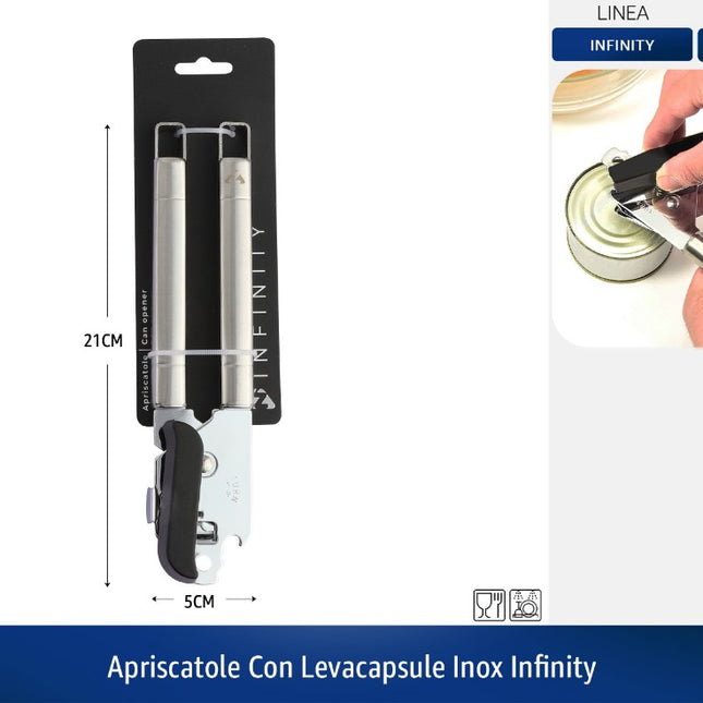 APRISCATOLE CON LEVACAPSULE INOX INFINITY Zanetti