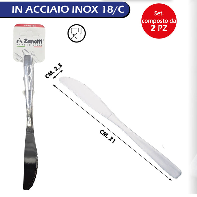 COLTELLO TAVOLA MONICA CONF. 2 PZ.
