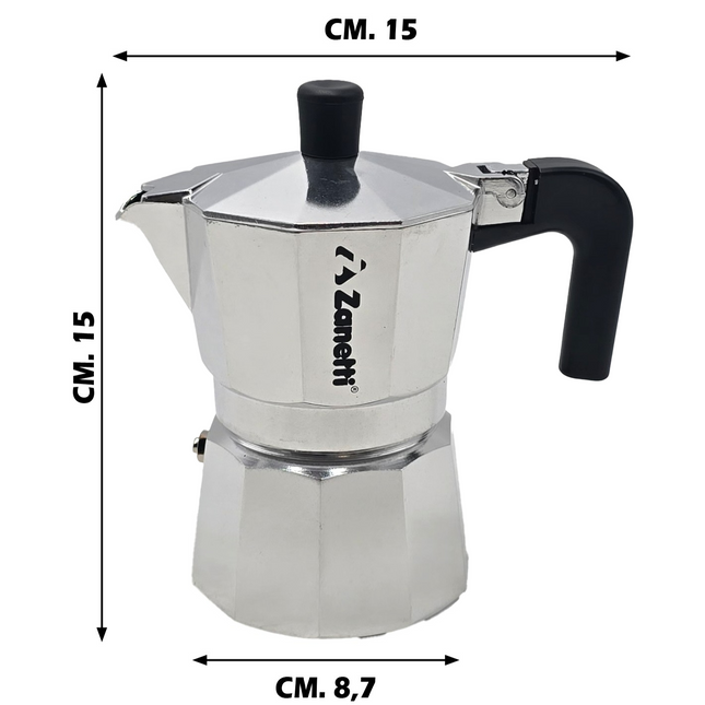 Caffettiera Mama con Scatola in Vari Misure per Diverse Tazze di Caffè