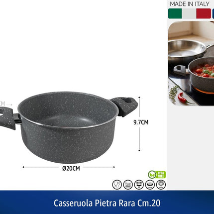 CASSERUOLA PIETRA RARA CM.20 Zanetti