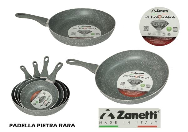 Zanetti Padella Pietra Rara in Varie Misure per Una Cottura Naturale E Uniforme Zanetti