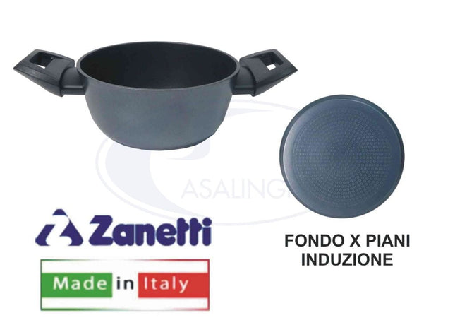 Casseruola antiaderente Evolution induzione da 16 cm per sugo, stufato e brodo 2 Manici Zanetti