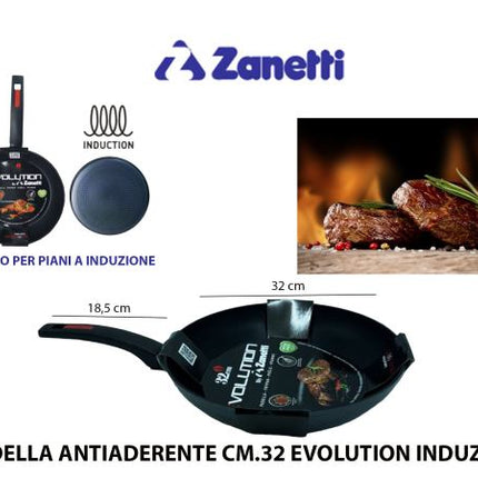 Padella Antiaderente Evolution Induzione per Frittura e Frittata in Cucina