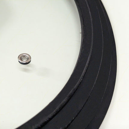 Coperchio Universale in Vetro Temperato con Bordo e Pomello in Silicone Adatto a Varie Misure Zanetti