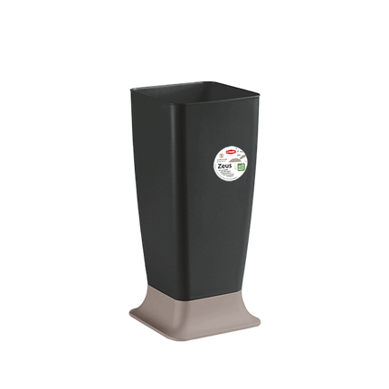Portaombrelli Zeus Stefanplast 25x25x55 cm Made in Italy Base Inclusa Antracite Stefanplast