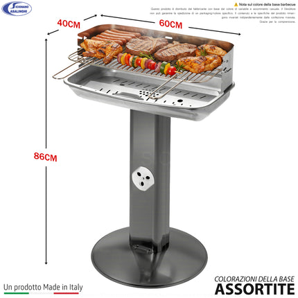Barbecue a Carbonella in Acciaio con Accessori – Da Esterno Casalinghi Sicignano
