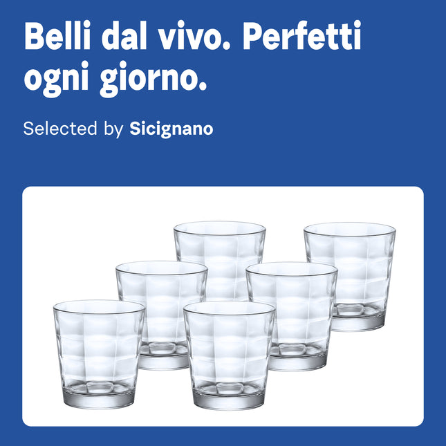 Bicchieri Bormioli Rocco Cube 24,5 cl – vari Set per acqua, bibite e aperitivi Bormioli Rocco