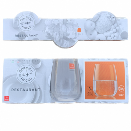 Bormioli Rocco Bicchiere Restaurant: Set 3 Pezzi Cl 43 Acqua