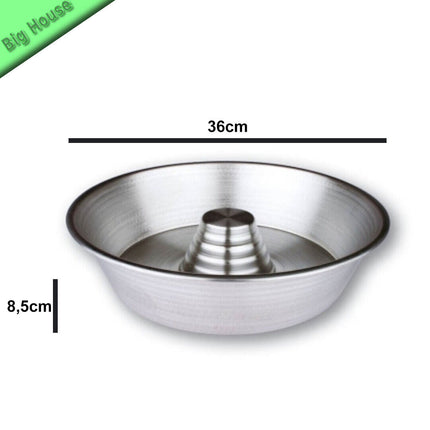 Tortiera ciambella con cono in alluminio - Oggettistica Liotti 36 X 8,5 H Oggettistica Liotti