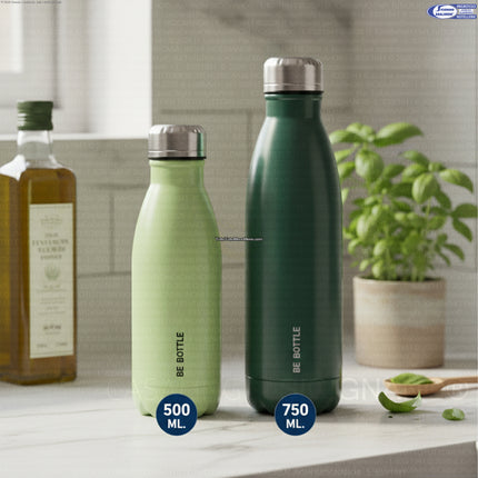 Borraccia Termica in Acciaio Inox 500/750 ml – Doppia Parete, Colori Assortiti, Bevande Fredde 24h e Calde 12h Borella Casalinghi srl