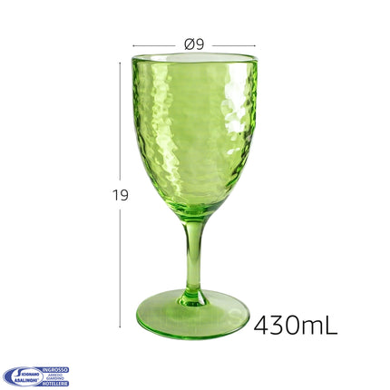 Calice Effetto Vetro Martellato in Acrilico Infrangibile (430ml) Arca