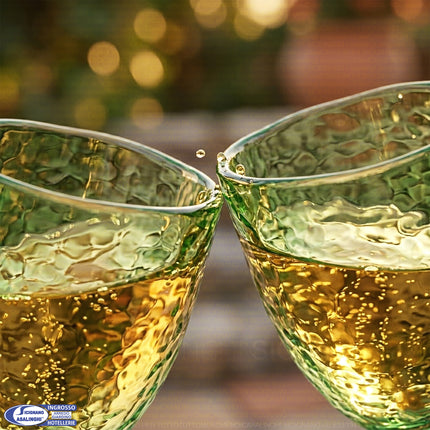 Calice Effetto Vetro Martellato in Acrilico Infrangibile (430ml) Arca