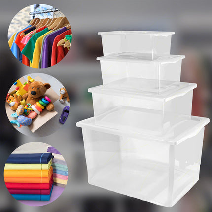 Belli & Forti contenitore plastica trasparente con coperchio Belli & Forti