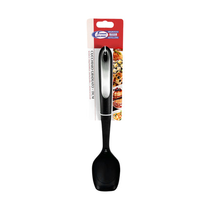 Set Utensili Cucina Nylon Nero Antiscivolo 6 Pezzi + Singoli – Manico Ergonomico Termoresistente Arca