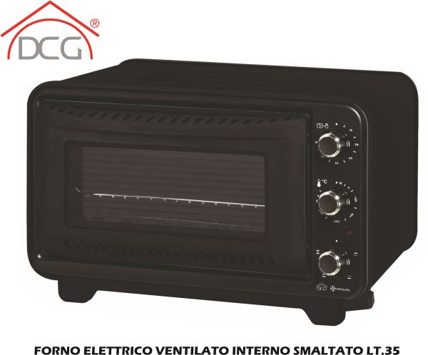 Dcg Fornetto Elettrico Ventilato Con Interno Smaltato 35l DCG