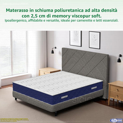 Materasso SOGNO Airfoam Firm Memory Viscopur Doppio Lato Anallergico Dispositivo Medico Casalinghi Sicignano