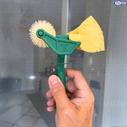 Zanzariera Magnetica Kalamitika 120x220 / 140x230 + Spazzola Zanzanetto 2 in 1 – Kit Completo Protezione e Pulizia Zanzariere Due Esse