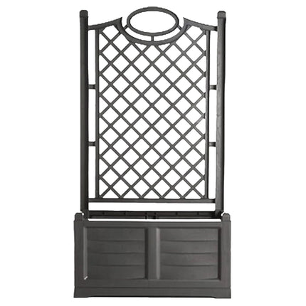 Bama Fioriera Separe da Giardino Con Pannello Decorativo Antracite Bama