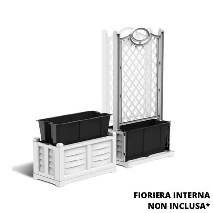 Bama Fioriera Separe da Giardino Con Pannello Decorativo Bama