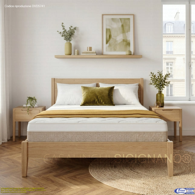 Materasso NATURA 800 Airspring 800 Molle Memory Gel Massage Sfoderabile Bamboo Anallergico Dispositivo Medico Casalinghi Sicignano