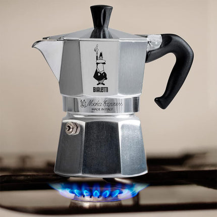 Bialetti Moka Express - Caffettiera Originale In Alluminio, Made In Italy Dal 1933 | Espresso Tradizionale | Da 1/2 Tazza A 12 Tazze